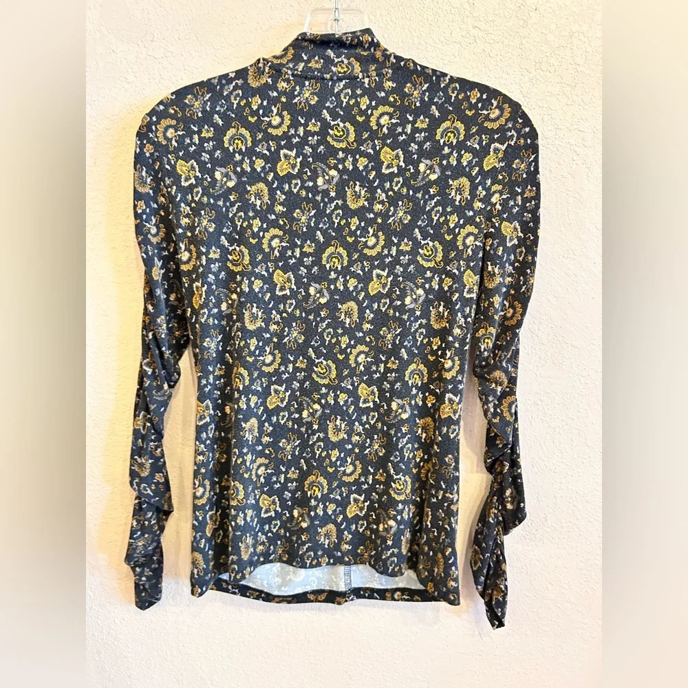 Veronica Beard Fresno Turtleneck Black Brown Long Sleeve Size XS - Picture 6 of 8